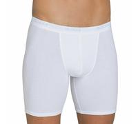 Men's Long Basic Boxer with External Elastic in Stretch Cotton by Sloggi