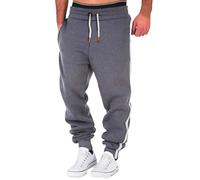 Men's Long, Men's Tracksuit Bottoms, Lightweight, Jogging Bottoms with Stripes on the Sides, Sports Trousers, Elastic Waist Sweatpants, Slim Fit, Casual Trousers, Classic Simple Work Trousers