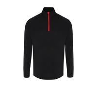 Mens Long Sleeve 1/4 Zip Top Shirt Sport Jogging Gym Training TriDri Performance