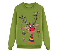 Men's Long Sleeve Christmas Sweatshirt - Warm Round Neck Printed Ugly Autumn Winter Pullover Chic And Elegant Casual Loose Fit Sweatshirt Classic Christmas Funny Party Sportwear