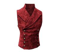 Men's Long Sleeve Dress Shirts Stretch Business Casual Button Down Shirts Retro Solid Button Men's Color Vest Mens Blouse Red