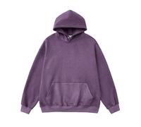 Men's Long Sleeve Hoodie - Large Size Casual Loose Fit Solid Colour Everyday Pullover Chic Pullover with Pocket Temperament Simple Streetwear Cheap