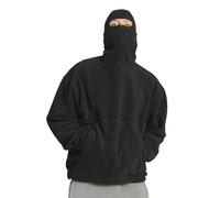 Men's Long Sleeve Hoodie, Warm Sweatshirt Loose Solid Colour Casual Mask Windproof Sweatshirt Chic Comfortable Everyday Going Over Pullover for Autumn Winter Hoodie