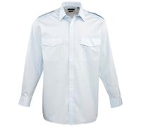 Mens LONG Sleeve Pilot Security Shirt Business Work Smart Formal Uniform PR210