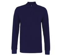 Mens Long Sleeve Polo Shirt Plain Combed Cotton Casual Collared Tops Asquith Fox