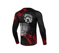 Men's Long Sleeve Rash Guard Pit Bull West Coast Blood Dog II, black, L