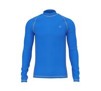 Mens Long-Sleeve Rash Vest - Adults UPF Breathable Active Beach Sports Swim Tee Male Quickdrying Surfing Shirt Water Sport Wet Top Royal M