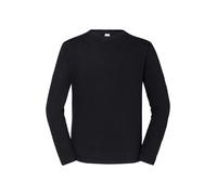 Mens Long Sleeve Round Neck T Shirt Fruit of the Loom Iconic Premium Cotton Tee