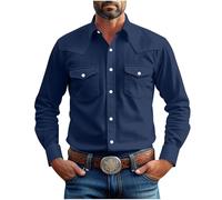 Men's Long Sleeve Safari Shirts Full Cotton UV Protection Button Down Shirt Multipocket Lightweight Hiking Tshirt Quicking Dry Outdoor Ribbed Sleeved Workwear for Walking Fishing Travelling Golfing