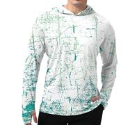 Men's Long Sleeve Shirts UPF 50+ Sun Protection SPF Lightweight Quick Dry T-Shirts Outdoor Hiking Running Fishing Mint Green