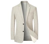 Men'S Long Sleeve Suit Slim Fit Fashion Solid Color Multi-Pocket Light Jacket Business Work Casual Blazer K-Light Coffee M