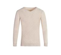 Men's Long-Sleeve Sweater Regular Fit Soft Breathable Basic Pullover Classic Casual Solid Color Knitwear E-Apricot 3XL
