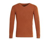 Men's Long-Sleeve Sweater Regular Fit Soft Breathable Basic Pullover Classic Casual Solid Color Knitwear G-Caramel L