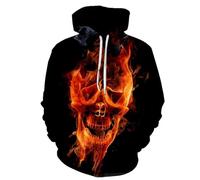 Men'S Long Sleeve Sweatshirt 3D Digital Printing Casual Hoodie Youth Personality Trend Pullover JJ-04 M