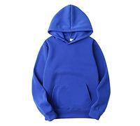 Men's Long Sleeve Sweatshirt, Casual Solid Colour Hooded Sweatshirt with Drawstring and Pocket, Loose Fit Pullover, Class, Comfortable, Classics, Everyday, Going Through Hoodie