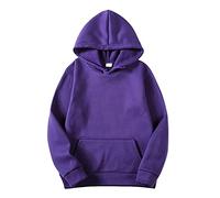 Men's Long Sleeve Sweatshirt, Casual Solid Colour Hooded Sweatshirt with Drawstring and Pocket, Loose Fit Pullover, Class, Comfortable, Classics, Everyday, Going Through Hoodie