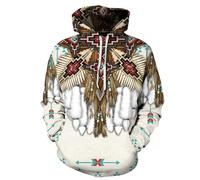 Men'S Long Sleeve Sweatshirt Youth Personality Trend Pullover 3D Digital Printing Casual Hoodie II-05 M