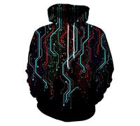 Men'S Long Sleeve Sweatshirt Youth Personality Trend Pullover 3D Digital Printing Fashion Hoodie FF-07 5XL