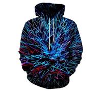 Men'S Long Sleeve Sweatshirt Youth Personality Trend Pullover 3D Digital Printing Fashion Hoodie FF-03 5XL