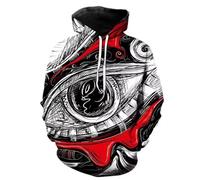 Men'S Long Sleeve Sweatshirt Youth Personality Trend Pullover 3D Digital Printing Hoodie HH-02 S