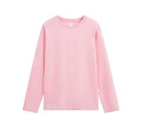 Men's Long-Sleeve T-Shirt Lightweight Breathable Soft Comfortable Basic Shirt Classic Casual Solid Color Fashion T-Shirts E-Pink S