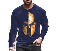Men's Long-Sleeve T-Shirt Youth Retro Personality Trend Streetwear Casual Fashion 3D Digital Printing Sportshirt AA-04 5XL