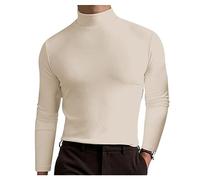 Men's Long Sleeve T-Shirts Slim Fit Turtleneck Polo Shirts Quick Dry Sweat Wicking Outdoor Henley
