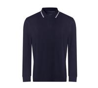 Mens Long Sleeve Tipped Polo Shirt Plain Collared Casual Workwear Top AWDis
