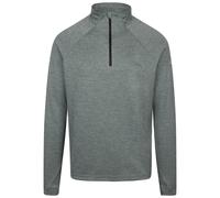 Trespass Men's Long Sleeve Tshirt Valin - Men's Activewear Top, Running Gear with Reflective Detail, Workout Sports Top with 1/4 Zip