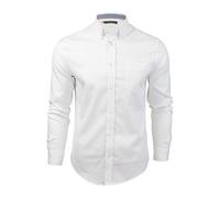 Mens Long Sleeved Oxford Shirt by Ben Sherman (White) L