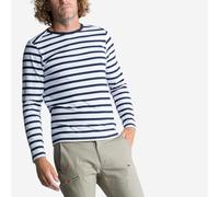 Men's Long-sleeved Sailor T-shirt Sailing 100 - White Blue