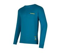 Men's long-sleeved T-shirt La Sportiva Climbing on the Moon (Turchese/Giallo)
