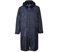 Mens Long Waterproof Jacket Hooded Lightweight Outdoor Classic Outdoor Rain Coat