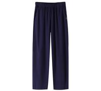 Mens Long Wide Leg Sweatpants Baggy Fleece Summer Wide Legged Joggers Soft Comfy Loose Fitting Plus Size Straight Leg Track Pants with Pockets Open Bottom Yoga Loose Fit Sweat Pants Blue
