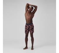 Speedo Lookout Print Volley Shorts | 4-Way Stretch Soft Fabric | Swim | Gym | Run | Quick Drying Red