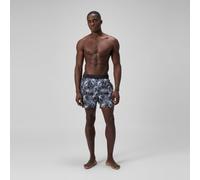 Speedo Lookout Print Volley Shorts | 4-Way Stretch Soft Fabric | Swim | Gym | Run | Quick Drying Grey