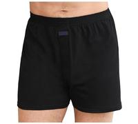 Men's Loose Fit European Boxer Shorts with Elastic Waistband Side O pening Underwear Soft Breathable Home Casual Underpants Anti Chafing Trunks for Everyday Wear Black