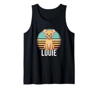 Mens Louie - Cute Boy Name with Cute Lion Tank Top