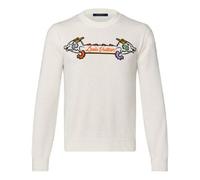 Men's LOUIS VUITTON x NIGO2 Crossover LV2 SS22 Dragon Cartoon Printing Pullover White 1A9GO3 XXXL