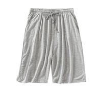 Men's Lounge Shorts Comfy Soft Pyjama Bottoms Lightweight Summer Casual Beach Baggy Short Pants Outdoor Gym Running Shorts for Men Birthday Gifts Grey