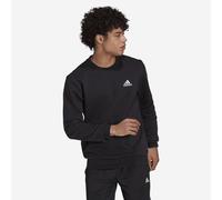 adidas Men's FEELCOZY ESSENTIALS FLEECE SWEATSHIRT , Black / White, S