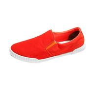 Men's Low-Top Canvas Shoes, Breathable Trainers, Flat Slippers, Slip-On Loafers, Soft Comfort Classic Espadrilles, Moccasins, Trainers, Outdoor Casual Shoes, Walking Shoes, orange, 8.5 UK