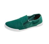 Men's Low-Top Canvas Shoes, Breathable Trainers, Flat Slippers, Slip-On Loafers, Soft Comfort Classic Espadrilles, Moccasins, Trainers, Outdoor Casual Shoes, Walking Shoes, Green, 7 UK