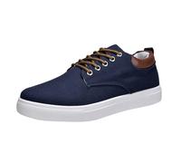 Men's Low Top Hiking Shoes, Lace-Up Shoes, Casual Shoes for Everyday Use, Durable Sole, Breathable Upper Material, Ideal Companion for Walks, Travel, blue, 10 UK