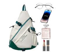 Men's Low Use - Low Field of Added, Sports Beach Pack for Traveling of Sponges Single Shoulder Sling Bag Large Capacity, green, riferimento alla descrizione, Please refer to description