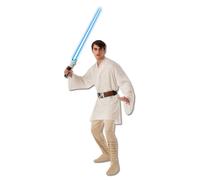 Mens Luke Skywalker Costume Star Wars Movie Adult Halloween Fancy Dress Outfit