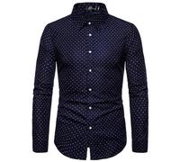 Men's Luxury Gold Paisley Printed Shiny Shirts Slim Fit Button Down Blouses Long Sleeve Dress Shirt Spring Summer Tshirt Mens Floral Printed Shirt Casual Hippie Tops