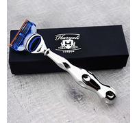 Men's Luxury Stainless Steel with Gillette Fusion Heads Razor Handle - Cartridge Razor