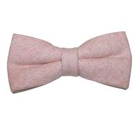Men's Luxury Wool Pre-tied and Fully Adjustable Bow Tie (Dusty Pink) - suitable for formalwear, office, weddings, parties, grooms & groomsmen outfits