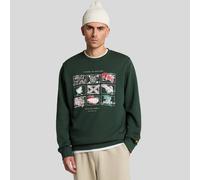 Men's Lyle And Scott A Guide To Scotland Graphic Sweatshirt in Turquoise